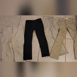 🤎 EUC Boys Lot of 4 pants Levi's /Old Navy /Tommy  /size medium 🤎